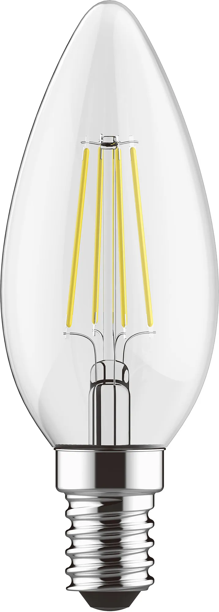 763411232  Value Classic LED Candle E14 Dimmable 4W 4000K 470lm